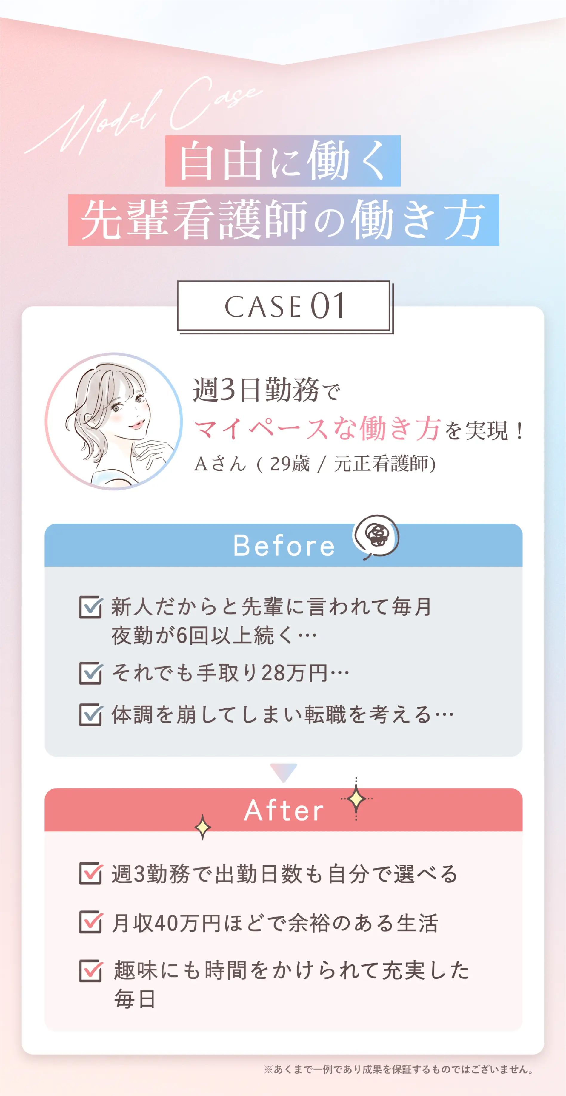 自由に働く先輩看護師の働き方